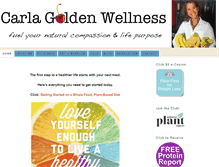 Tablet Screenshot of carlagoldenwellness.com